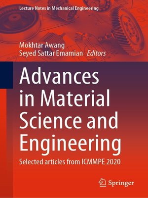 cover image of Advances in Material Science and Engineering